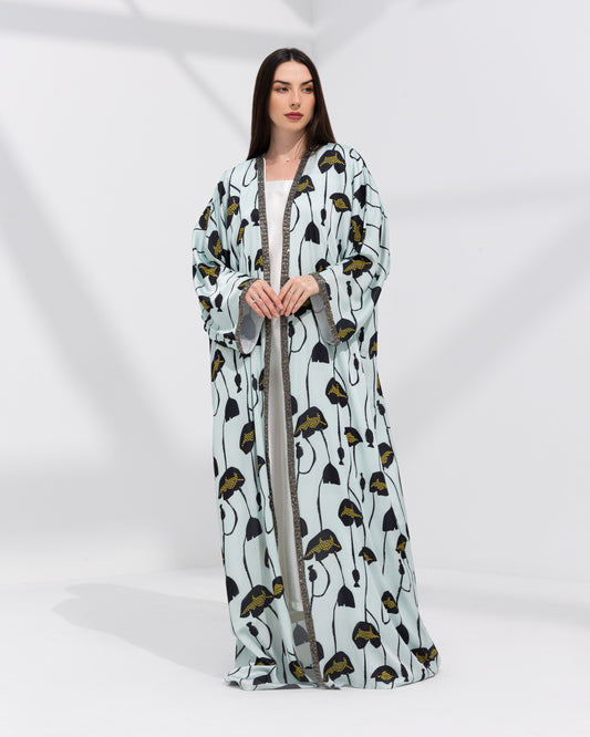 Blue Serenity Abaya